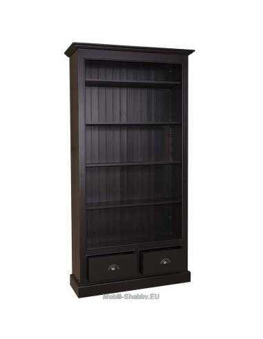 Libreria provenzale colorata con cassetti e mensole regolabili MS126