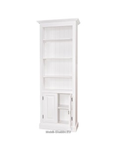 Libreria provenzale colorata con antine e mensole MS117