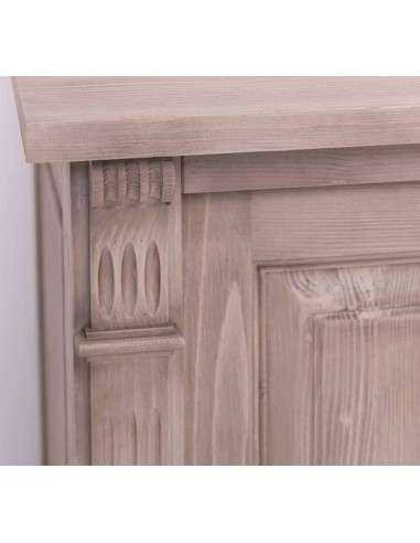 Libreria country legno di pino rustica o colorata 223cm MS72B+57S