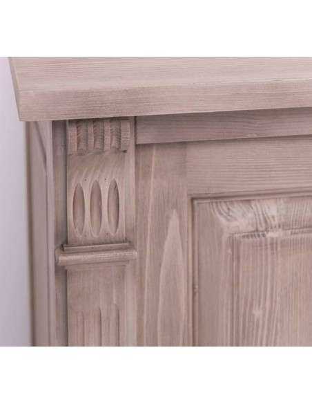 Libreria country legno di pino rustica o colorata 223cm MS72B+57S
