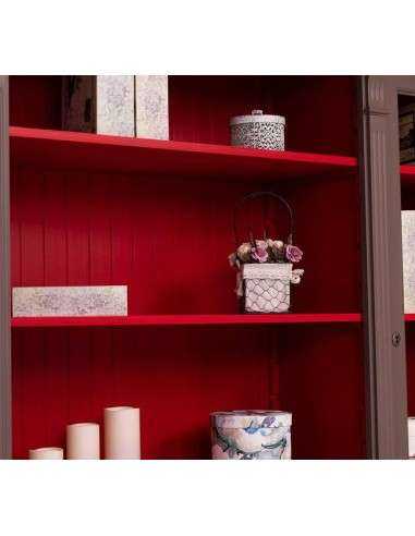 Libreria country legno di pino rustica o colorata 223cm MS72B+57S
