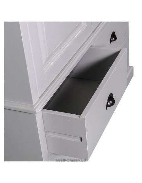 Armadio shabby chic doppia ante e cassetti MS127