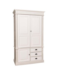 Armadio guardaroba stile country con ante e cassetti MS491
