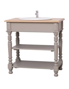 Mobile Bagno Shabby Chic in Legno Massello per Lavabo incasso MS546 2