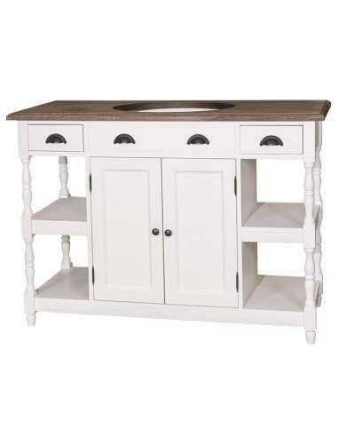 mobile bagno shabby chic ante e cassetti MS545