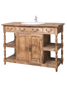 mobile bagno shabby chic ante e cassetti MS545 2