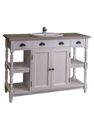 mobile bagno shabby chic ante e cassetti MS545