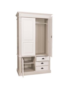 Armadio guardaroba stile country con ante e cassetti MS491 2