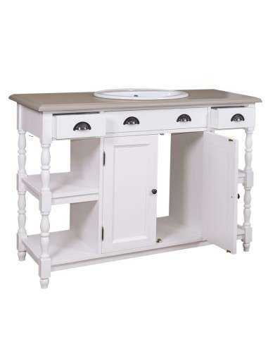 mobile bagno shabby chic ante e cassetti MS545