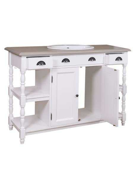 mobile bagno shabby chic ante e cassetti MS545