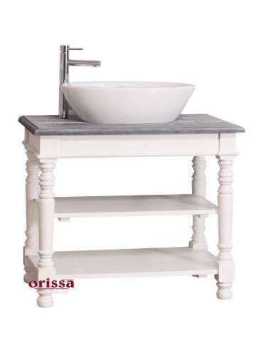 Mobile sottolavabo legno in stile country MS658