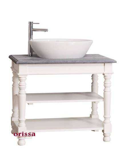 Mobile sottolavabo legno in stile country MS658
