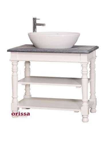 Mobile sottolavabo legno in stile country MS658