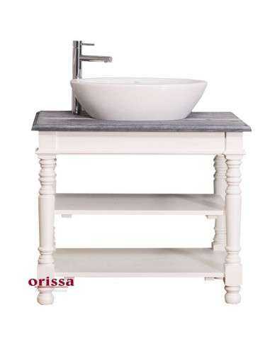 Mobile sottolavabo legno in stile country MS658