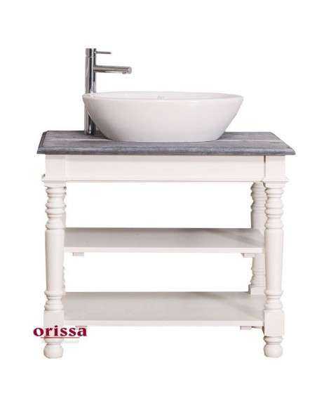 Mobile sottolavabo legno in stile country MS658