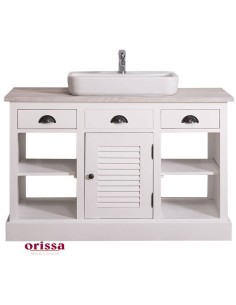 Mobile sottolavabo legno in stile country MS666