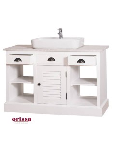 Mobile sottolavabo legno in stile country MS666 2