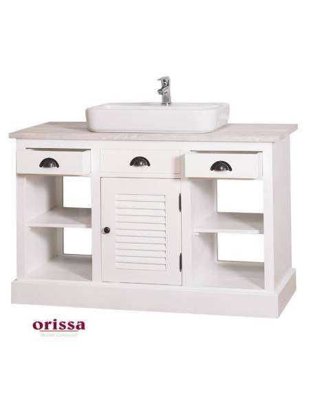 Mobile sottolavabo legno in stile country MS666