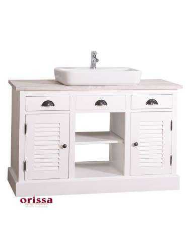 Mobile bagno sottolavabo legno in stile country MS667