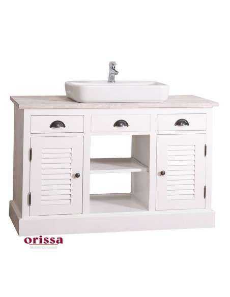 Mobile bagno sottolavabo legno in stile country MS667