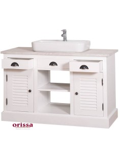 Mobile bagno sottolavabo legno in stile country MS667 2