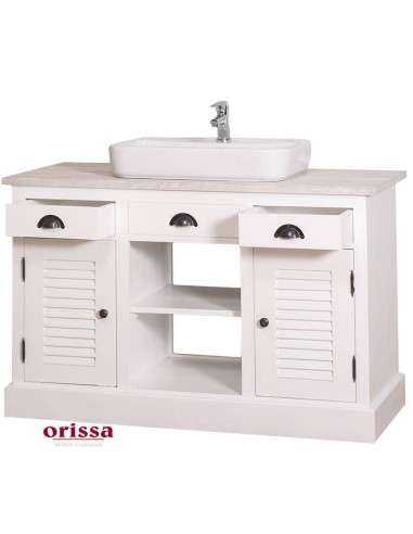 Mobile bagno sottolavabo legno in stile country MS667