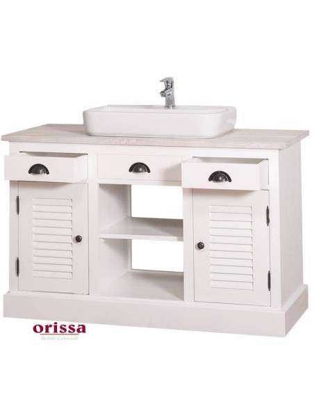 Mobile bagno sottolavabo legno in stile country MS667