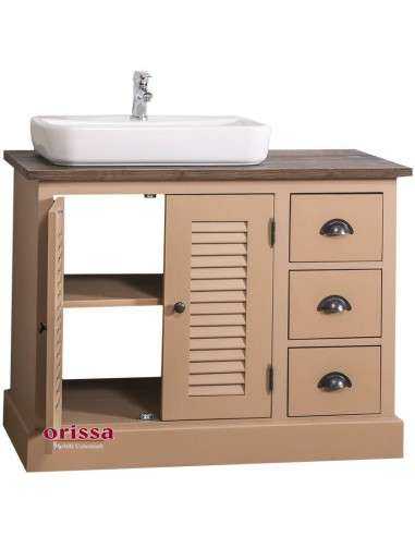 Mobile bagno sottolavabo legno in stile country MS668