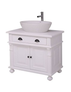 Mobile sotto lavabo con antine e cassetto legno MS716