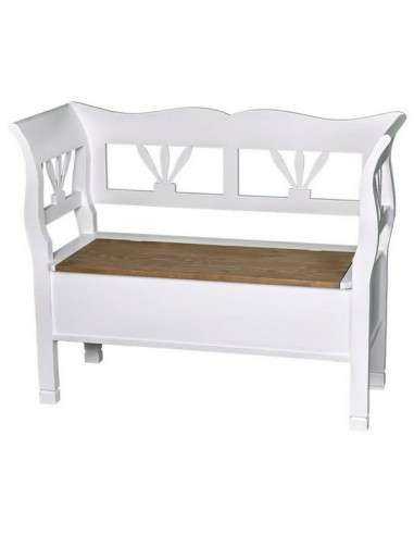 panca in legno stile shaby chic MS152
