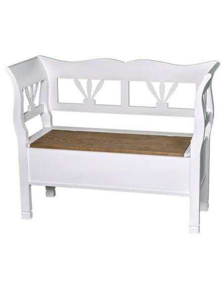 panca in legno stile shaby chic MS152