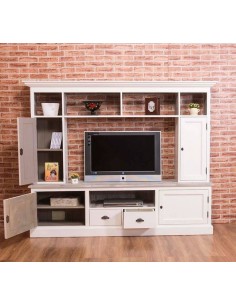 Mobile porta TV con alzata legno provenzale MS107 2