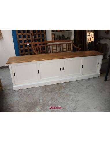 Credenza porta TV ante scorrevoli provenzale MS609B