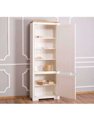 Armadio dispensa stile country con doppia anta verticale 70x35cm MS644
