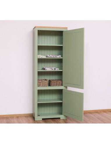 Armadio dispensa stile country con doppia anta verticale 70x35cm MS644