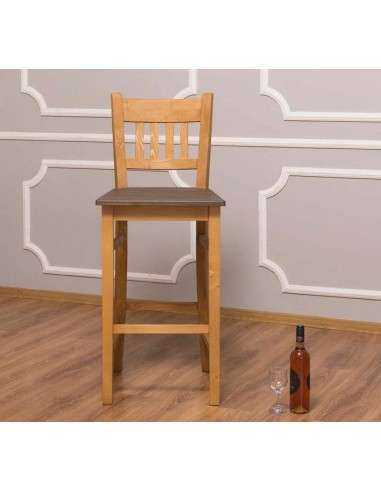 sgabello in legno provenzale colorato MS380