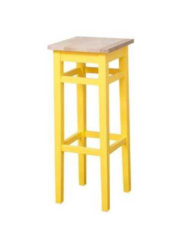 sgabello in legno colorato stile country MS190