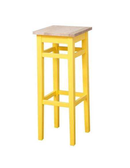 sgabello in legno colorato stile country MS190