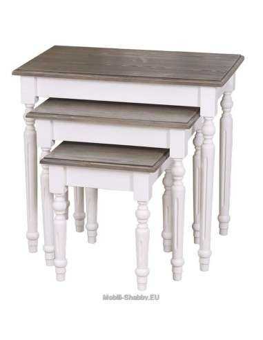Set tavoli da divano in legno MS80