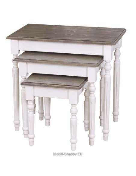 Set tavoli da divano in legno MS80