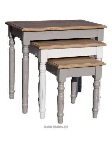 Set tavoli da divano in legno MS80