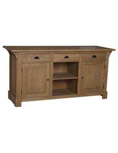 Bancone negozio in legno finitura provenzale e country MS2001