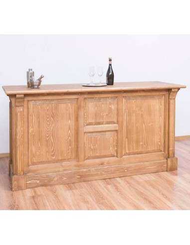 Bancone negozio in legno finitura provenzale e country MS2001