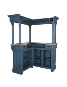 mobile bar angolare colorato stile shabby chic, provenzale e country MS484+GAL 2