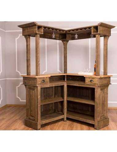 mobile bar angolare colorato stile shabby chic, provenzale e country MS484+GAL