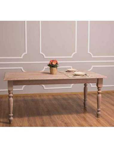 Tavolo da pranzo stile shaby chic 180cm legno MS623-180