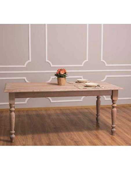 Tavolo da pranzo stile shaby chic 180cm legno MS623-180