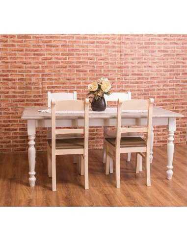 Tavolo da pranzo stile shaby chic 180cm legno MS623-180