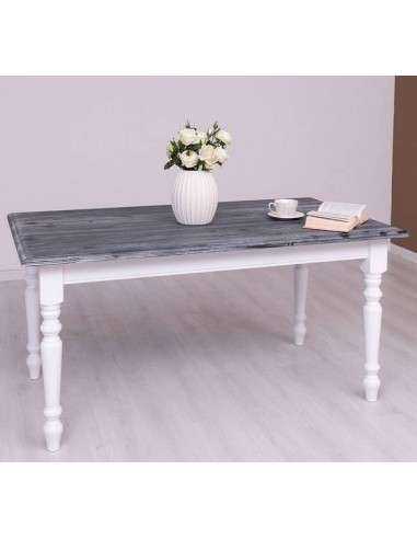 Tavolo da pranzo stile shaby chic 160cm legno MS623-160