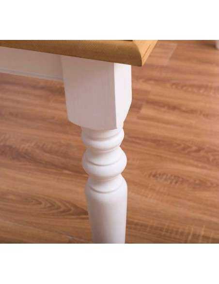 Tavolo da pranzo stile shaby chic 160cm legno MS623-160